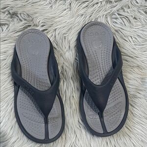 CROCS Black and Gray Sandals